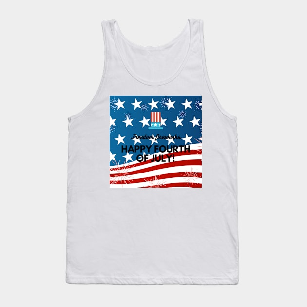 HAPPY FOURTH OF JULY Tank Top by Own Store